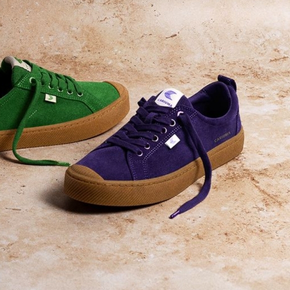 New Cariuma Purple Oca LowTop Sneaker Suede Men 8.5 Women 10 - Picture 5 of 8